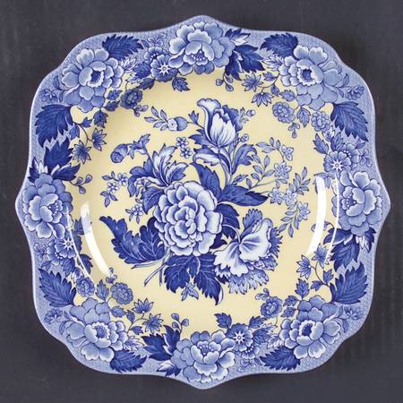 Blue Room Garden Collection (Yellow Background) Buffet/Dessert Plate