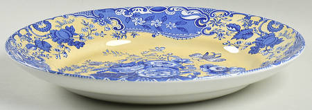 Blue Room Garden Collection (Yellow Background) 12" Pasta Serving Bowl