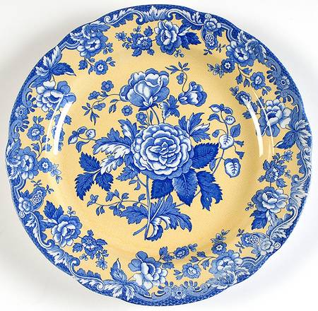 Blue Room Garden Collection (Yellow Background) Dinner Plate by Spode