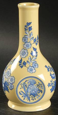 Blue Room Garden Collection (Yellow Background) 5" Vase by Spode