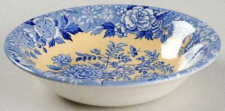Blue Room Garden Collection (Yellow Background) Ascot Coupe Cereal Bowl by Spode