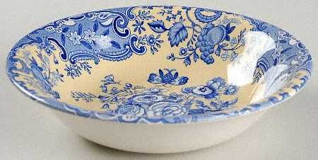 Blue Room Garden Collection (Yellow Background) Ascot Coupe Cereal Bowl by Spode