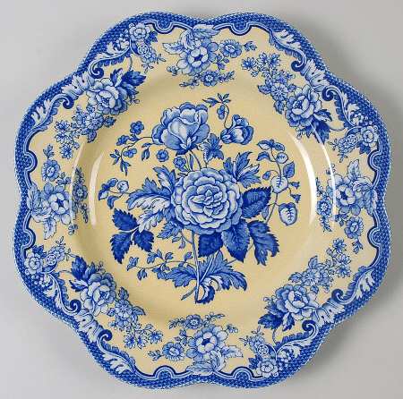 Blue Room Garden Collection (Yellow Background) Buffet/Dessert Plate