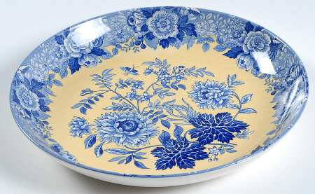 Blue Room Garden Collection (Yellow Background) 10" Individual Pasta Bowl by Spode