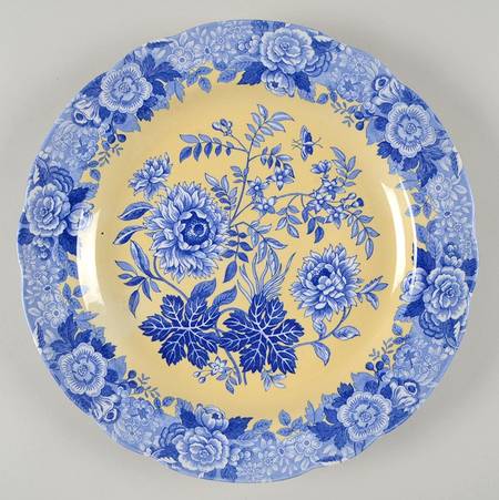 Blue Room Garden Collection (Yellow Background) Dinner Plate by Spode