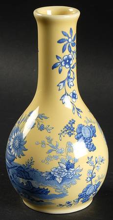 Blue Room Garden Collection (Yellow Background) 5" Vase by Spode