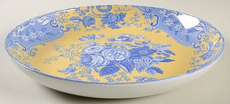 Blue Room Garden Collection (Yellow Background) 11" Pasta Serving Bowl