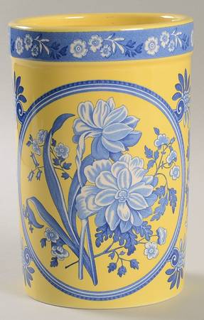Blue Room Garden Collection (Yellow Background) Utensil Holder
