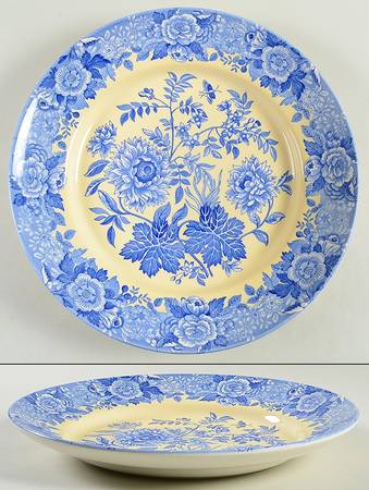 Blue Room Garden Collection (Yellow Background) 12" Pasta Serving Bowl