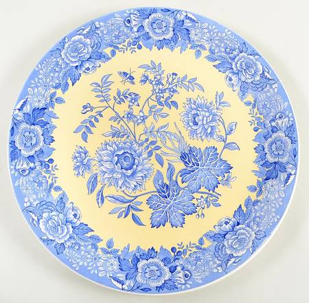 Blue Room Garden Collection (Yellow Background) 12" Pizza Plate