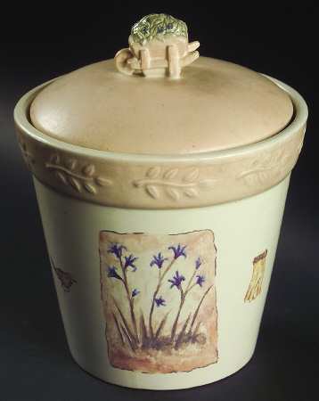 Summer Fields Large Canister & Lid