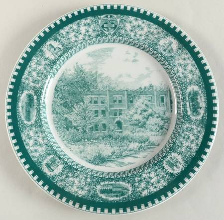 Culver Military Academy Green Dinner Plate