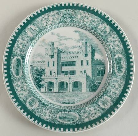 Culver Military Academy Green Dinner Plate