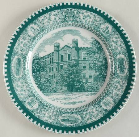 Culver Military Academy Green Dinner Plate