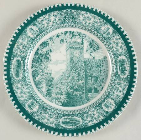Culver Military Academy Green Dinner Plate