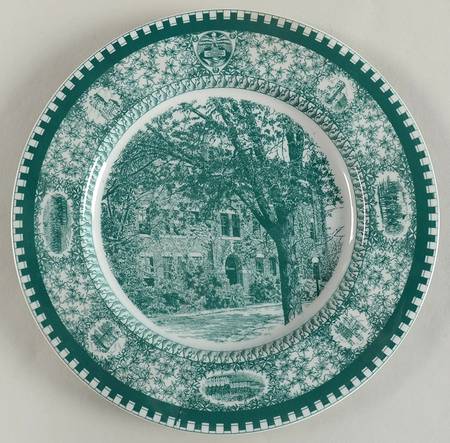 Culver Military Academy Green Dinner Plate