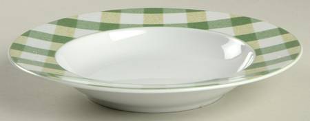 Picnic Lime Green Large Rim Soup Bowl