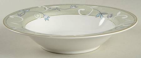 Jewel Tones Jade Rim Soup Bowl