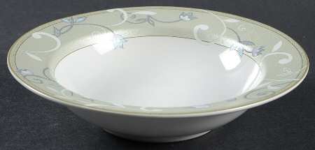 Jewel Tones Jade Rim Fruit/Dessert (Sauce) Bowl