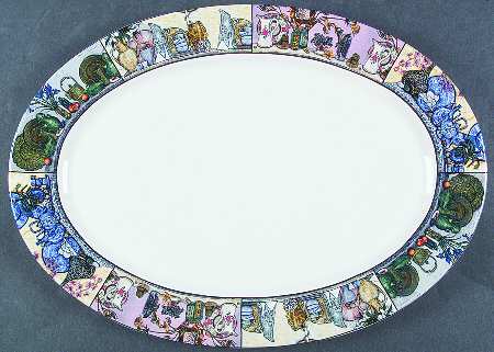 Still Life 16" Oval Serving Platter
