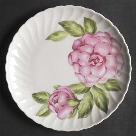 Floral Accent Plates II (No Trim) Salad Plate