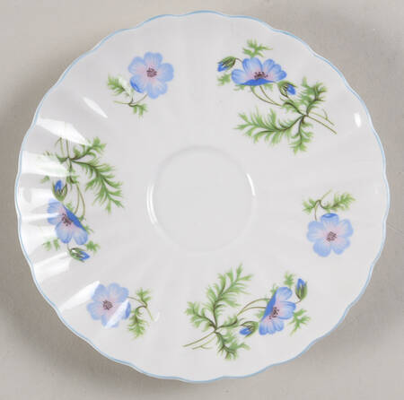 Blue Poppy (Fluted) Saucer