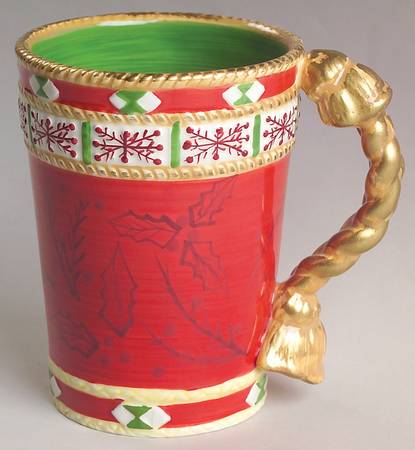 Woodland Holly Santa Mug