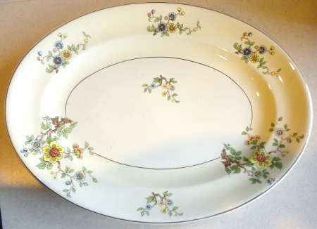 1245 14" Oval Serving Platter