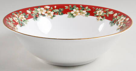 Splendor Red 9" Round Vegetable Bowl