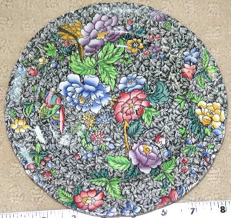 King (Black Background) Salad Plate