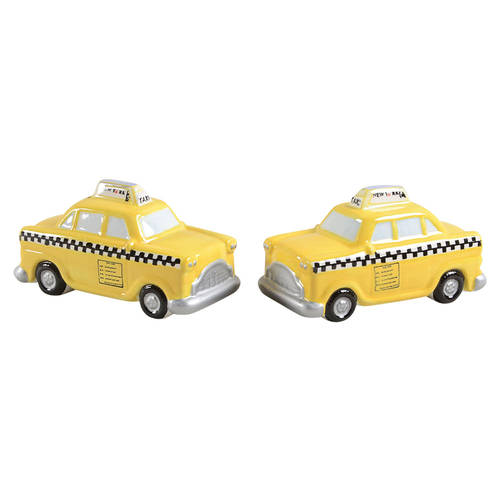 New York Taxi Figural Salt & Pepper Set