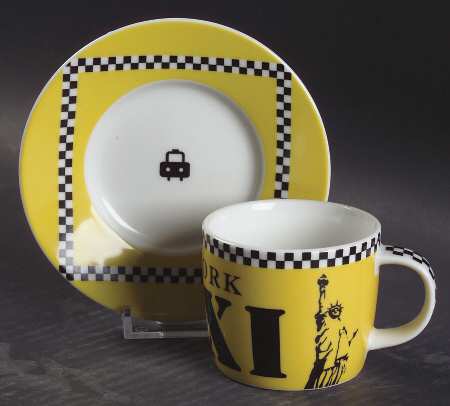 New York Taxi Espresso Cup and Saucer Set