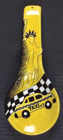 New York Taxi Spoon Rest/Holder (Holds 1 Spoon)