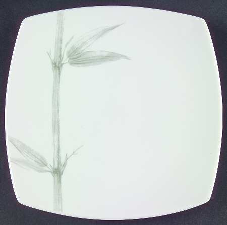 Silver Bamboo Salad Plate