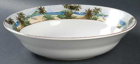 Plantation Home 9" Round Vegetable Bowl