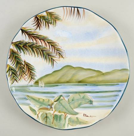 Plantation Home Coupe Dinner Plate