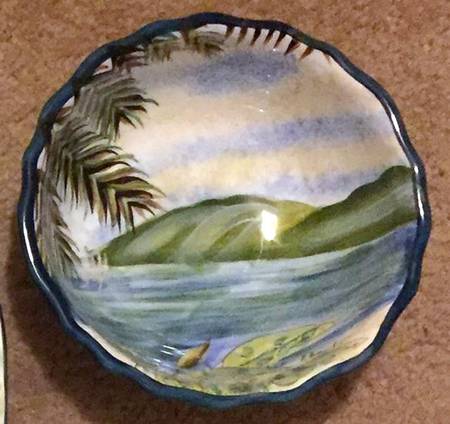 Plantation Home Coupe Salad Plate