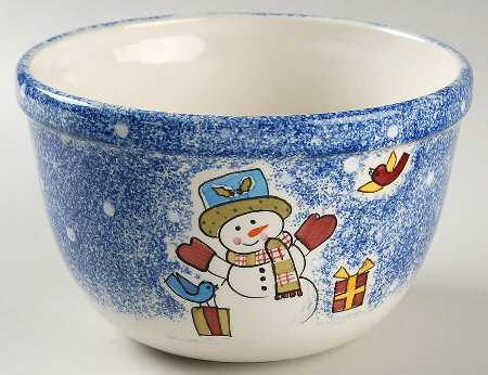 Frosty Snowman 7" Mixing Bowl