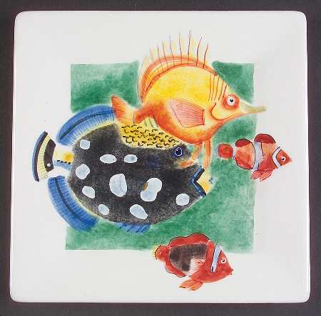 Sea Colors Salad Plate