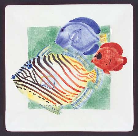 Sea Colors Salad Plate