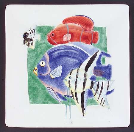 Sea Colors Salad Plate