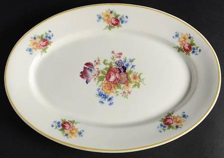 Colonial (Restaurant, Off White) 10" Oval Serving Platter