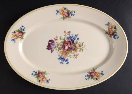 Colonial (Restaurant, Off White) 12" Oval Serving Platter