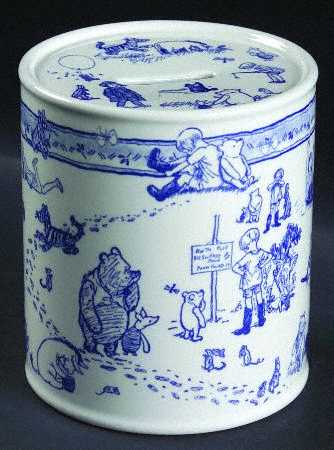 Classic Pooh Discovery (Blue) Round Money Box