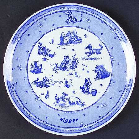 Classic Pooh Discovery (Blue) Wall Plate