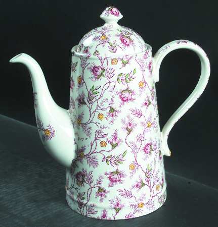 Rosebud Chintz (S3715, Cream) Coffee Pot & Lid