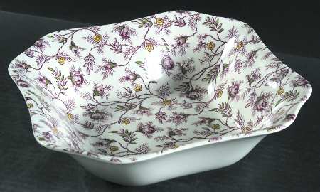 Rosebud Chintz (S3715, Cream) 9" Square Vegetable Bowl