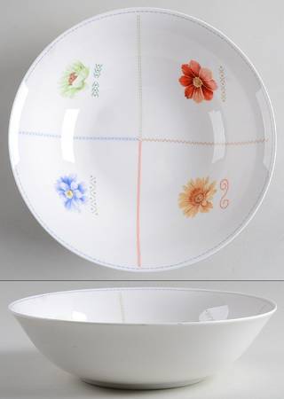Natural Quartet 9" Round Vegetable Bowl