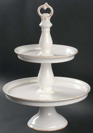 Grand Buffet 2 Tiered Serving Tray (Dinner & Salad Plate)