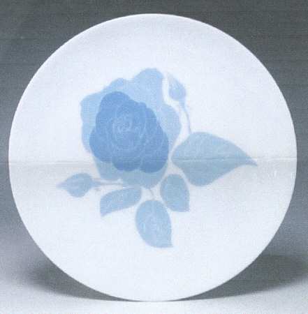 Chelsea Rose Blue Salad Plate